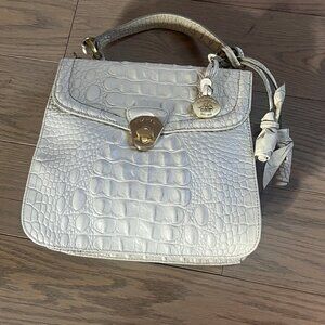 Andrea Mabiani White Embellished Leather Purse